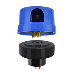 AIKVSXER Photocell Sensor with Receptacle Base Set, Dusk to Dawn Light Control Switch Auto On Off Photocell Twist Lock for Outdoor Lighting IP66 Waterproof 1 Pack