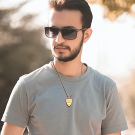 PROSTEEL 18k Gold Plated Bible Verse Philippians Pendant Necklace 4:13, Gold