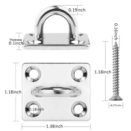 TOOPONE Wall Ceiling Mount Bracket Hooks for Suspension Band Trainers, Battle Ropes, Body Weight Strength Training Sets, Aerial Yoga Swing Hammock Resistance Bands, Boxing Equipment.