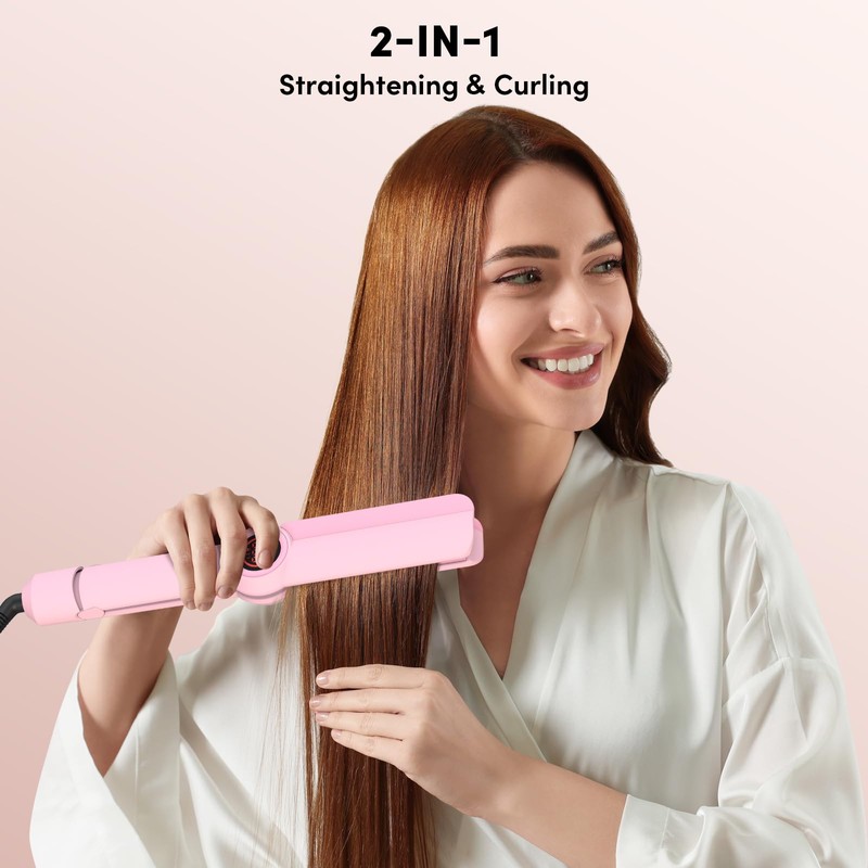 GLOBLWING Flat Iron Hair Straightener Professional 3D Floating Ceramic Plates