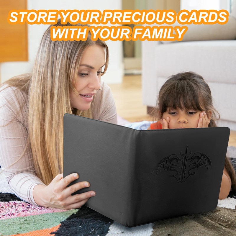 Toploader Binder,9 Pocket Pages Sleeves Hold up 288 Cards.Toploader Card