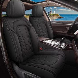 Unbranded Front Rear PU Leather Cushion Car Seat Covers Fit for Nissan Altima 2010-2025