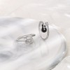 AREUM Guitar Ring, White, Black, Set of 2, Guitar Ring,