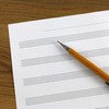 A4 Manuscript Music Paper Single Stave Staff - 30 Loose-Leaf