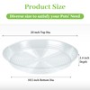 Shellwei 18 Pack 20 Inch Plastic Plant Saucers Extra Large