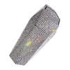 BUGUUYO Rhinestone Car Trash Can with Lid Decorative Auto Trash