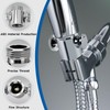 2pcs G1/2 Head Shut-Off Valve, Water Flow Control Valve, Shower