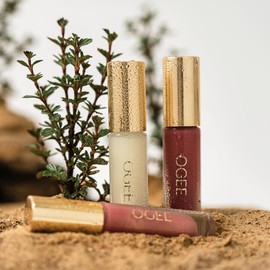 Ogee Beyond Clean Lip Gloss - Certified Organic Lip Gloss for Women - Effortlessly Plump, Hydrate & Add High-Shine Color, Anemone - Rusty Pink Shimmer