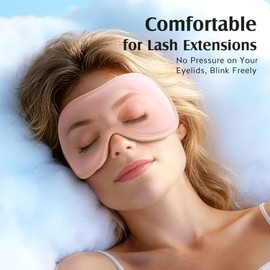 Sleep Mask Travel Case, Compact Lightweight Accessory for Travel and Daily Use - YFONG Sleep Mask Lash Extensions