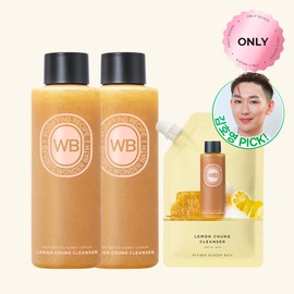 Wonder Bath [Refill Set] Hoyoung Kim Pick!Wonder Bath Lemon Cleanser 200ml x 2 + Lemon Cleanser 50ml refill pouch x 1 / [리필세트] 김호영Pick! 원더바스 레몬청클렌저 200ml 2개 + 레몬청클렌저 50ml 리필 파우치 1개
