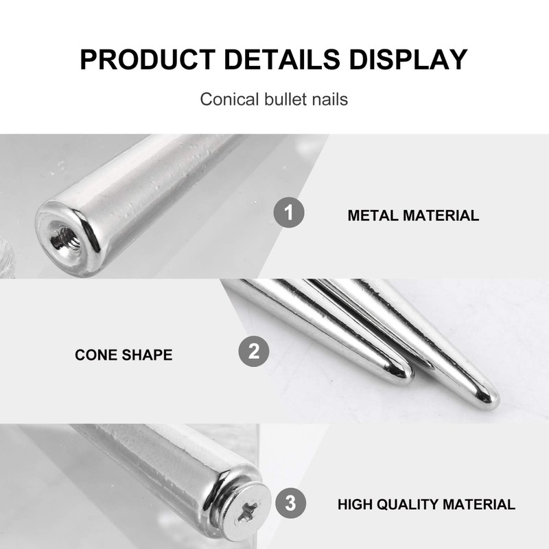 EXCEART Punk Spikes Cone Spikes Rivets Leather Hole Punch Cutter