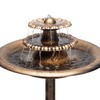 Alpine Corporation TEC106-BZ 35” Tall 3-Tier Pedestal Water Fountain with