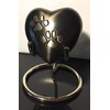 Chrome Urn Stand For 3 Inch Heart Shaped Pet Small
