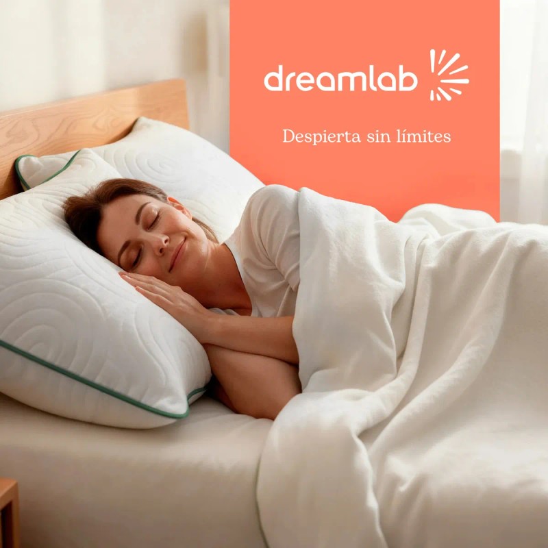 Almohadas Memory Foam King Size Dreamlab Cloud Ajustable Funda Bambú