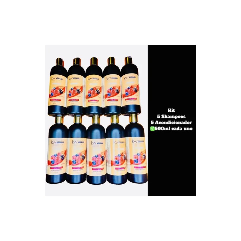 5kits Mantenimiento Kerawesen Shampoacondicionador