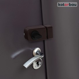 KOTARBAU® Additional Lock 60 mm 3 Colours with Outer Cylinder Different Locking Box Lock Brown Door Lock Box Additional Lock