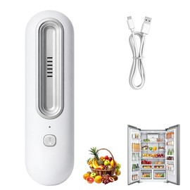 Mini Fridge Deodoriser - USB Charging Fridge Ioniser, 2 Modes Electric Quiet Fridge Odour Neutraliser, Reusable, for Car, Cupboard, Wardrobe, Shoe Cabinet