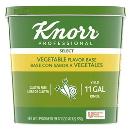 Knorr Professional Select Vegetable Base Bouillon, Vegetarian, Gluten Free, No added MSG, 1.82 Pound (Pack of 6)