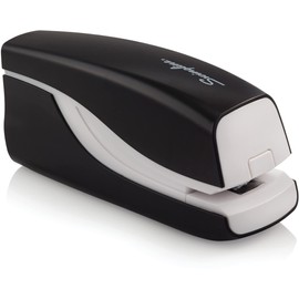 Swingline Electric Stapler, Compact, Half Strip, 20 Sheet Capacity, Battery Powered, Portable, Black (42132)