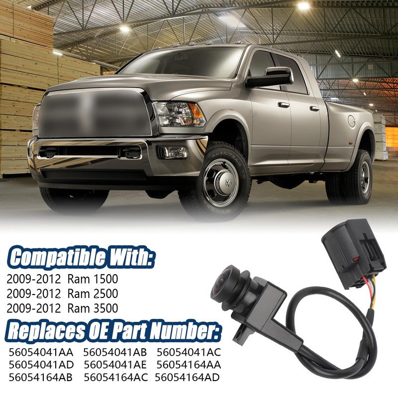 Rear View Camera Back up Cameras Compatible with 2009-2012 Ram