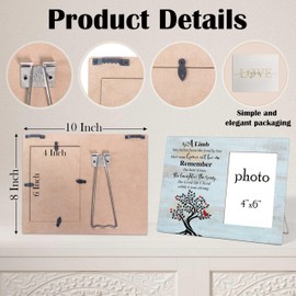 scodilo Memorial Picture Frame, 8x10 Inch Photo Frame-Sympathy Bereavement Gifts for Loss of Mother Mom Father Dad, In Memory of Loved One Gifts Photo Frame Remembrance Gift(4x6 Inch Photo)-13