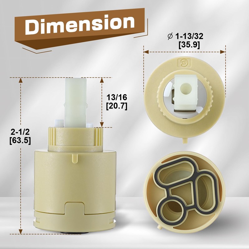 Enhon Single Lever Ceramic Disk Cartridge Compatible with 974-035/974-0350, Compatible