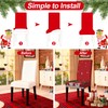 FOREVER QUEEN Red & White Classic Chair Covers 6 Pcs