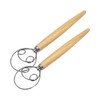 Danish Dough Whisk Mixer ValueHall 2 Pcs Premium Mixer Wooden