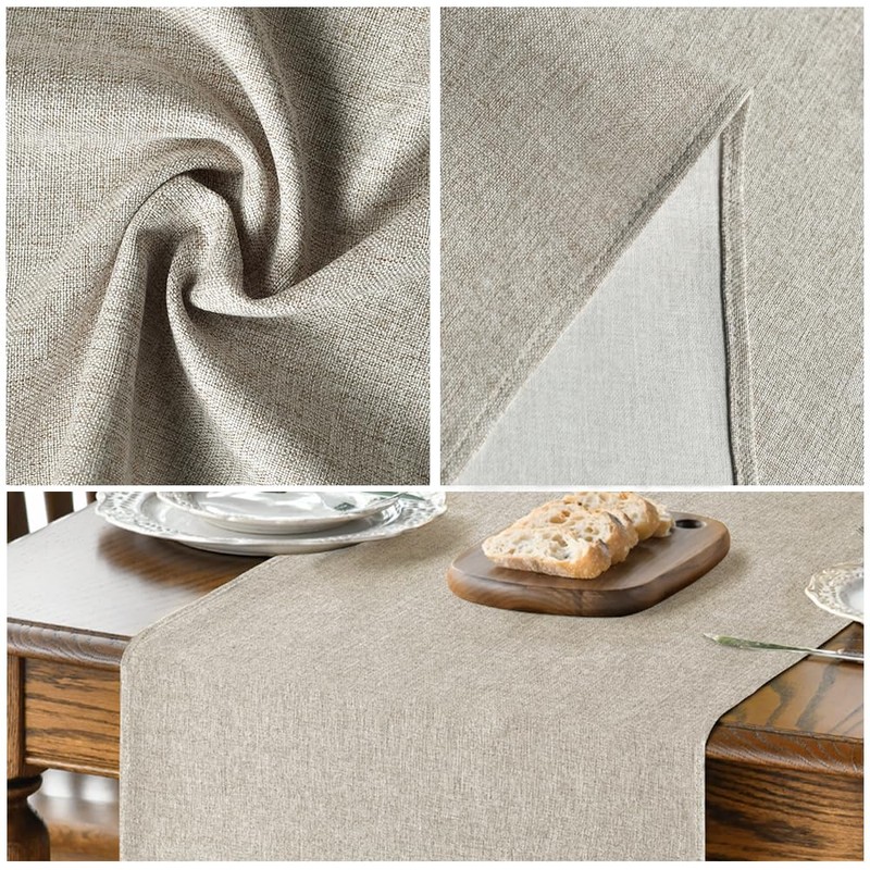 Artoid Mode Light Brown Summer Table Runner, Seasonal Fall Autumn