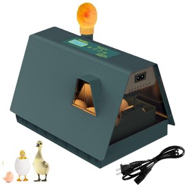 Machgrin Egg Incubator Clear View, Automatic Egg Turner,Temperature Control,for Hatching 12-15 Chicken Eggs, Led Egg Testing.