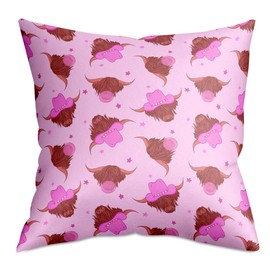 Western Pillow Covers Western Bedroom Decor Western Decor Cow Skull Stuff Country Cowgirl Western Accessories for Women BFF, Pillow Covers 18x18, Vintage Cow Couch Cushion Sofa Throw Pillow Covers