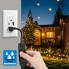 Nineleaf 2 Pack Weatherproof Outdoor 10A 2 Way Dual Light