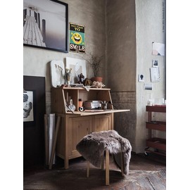 Vintage Tin Metal Sign Retro Wall Art for Bathroom Study Entryway Living Room and Bar Great Gift for Friends 12x8 Inch (Smile)