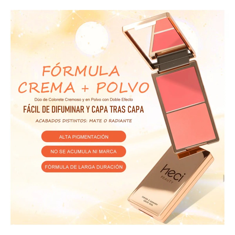Double-take Crème & Powder Blush Tono Del Maquillaje