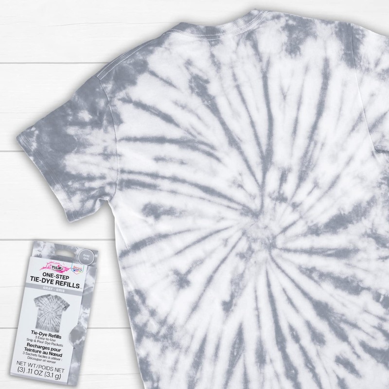 Tulip One-Step Tie-Dye Kit Dye Refill Packs, Gray