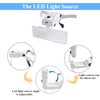 Beileshi Headhand Magnifier Glasses with 2 LED Professional Jeweler's Loupe
