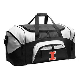 Large Illini Duffel Bag University of Illinois Suitcase or Gym Bag for Men Or Her