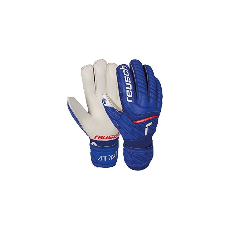 Reusch Unisex Goalkeeper Gloves Practical Finger Protection Deep Blue/White, 6.5