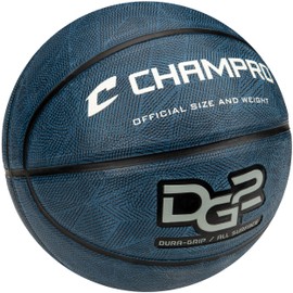 CHAMPRO Dura-Grip 230 Rubber Basketball, Women's Size 28.5, Navy