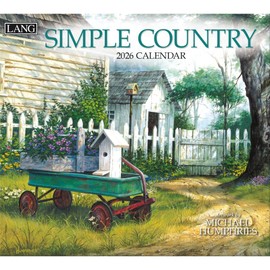 Lang Companies, Simple Country 2026 Wall Calendar by Michael Humphries, 13.4'' X 12'', 12-Month Calendar with Stapled Binding