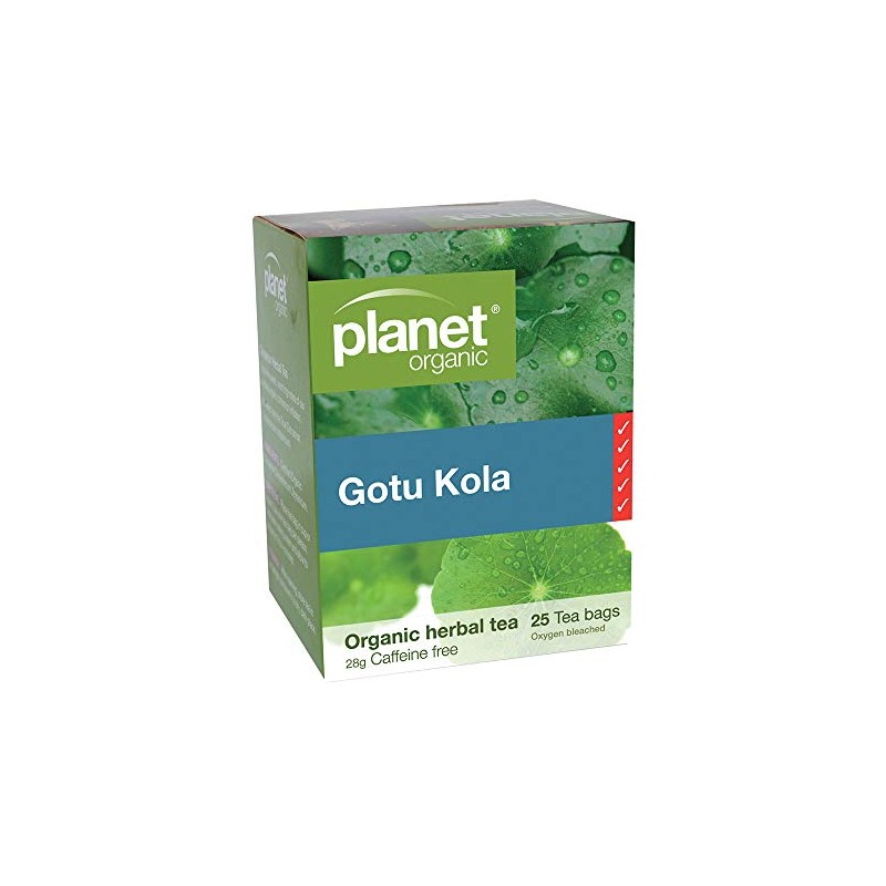 Planet Organic Gotu Kola Organic Herbal Tea Bags, 25 Teabags