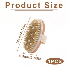 1 Stück Trockenbürste,Körperbürste,Peelingbürste,Lymphdrainage Cellulite Reduzierung,Trockenbürste Haut,Trockenbürste Badebürste,Dry Brush für effektive Tiefenmassage,Hauterneuerung Entgiftung.