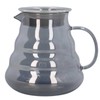 Electroplated Grey Coffee Pot High Borosilicate Glass Hand Coffee Server