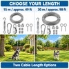 Outdoor Dog Tie Out Trolley Cable System Kit with Pulley,