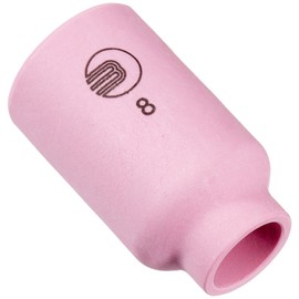 Abicor Binzel 701.0424 Ceramic Gas Nozzle for ABITIG GRIP 17, 18 and 26 Welding Torches, Standard Version for Gas Lenses, 42mm Length, 12.5mm Diameter, No.8 Size (Pack of 10)
