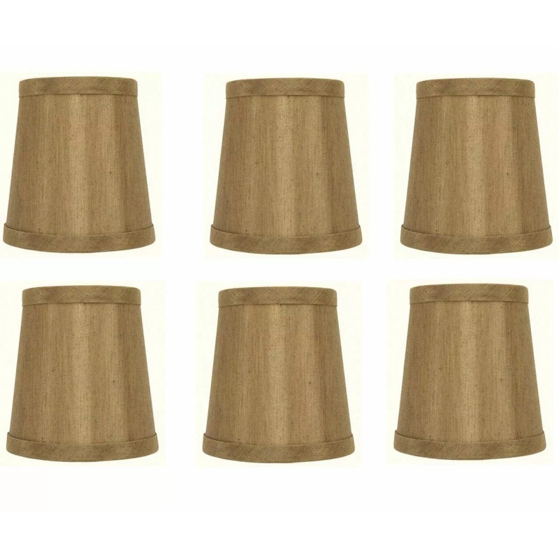 Upgradelights 4 Inch Empire Clip on Chandelier Lampshade Replacement (Set