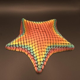 Articulating Chubby Starfish Fidget Figurine - Color: Mystery Rainbow, Size: Large