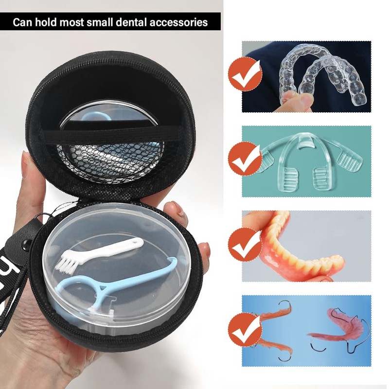 Gxamz Orthodontic Retainer Organizer Bag Aligner Case Travel Pack Mouth