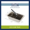 RSVP International Endurance Cocktail Collection, Retro Ice Cube Tray, Stainless