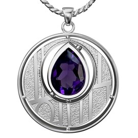 Cairn CHARLES RENNIE MACKINTOSH Silver Pendant - Argyle Necklace. Jewellery gift box included. 135AM